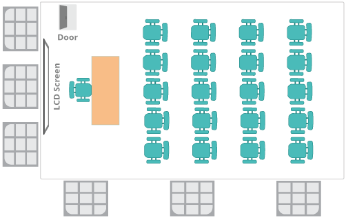 Emeryville Room in theater configuration
